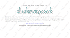 Desktop Screenshot of chesterway.co.uk